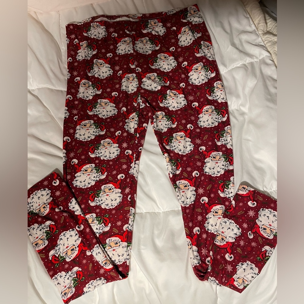 Gold Metal brand size L Christmas leggings